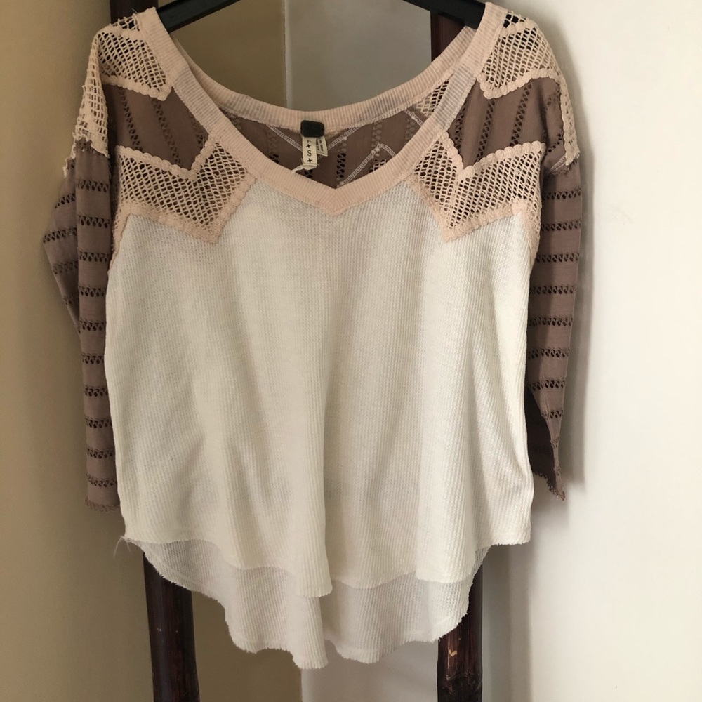 We The Free oversized scoop neck